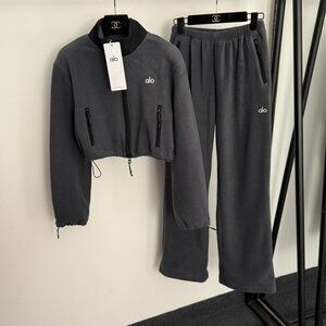 Alo new warm fleece-lined athletic tracksuit